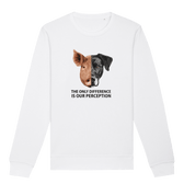 The Only Difference Is Our Perception Sweatshirt - Vegan America