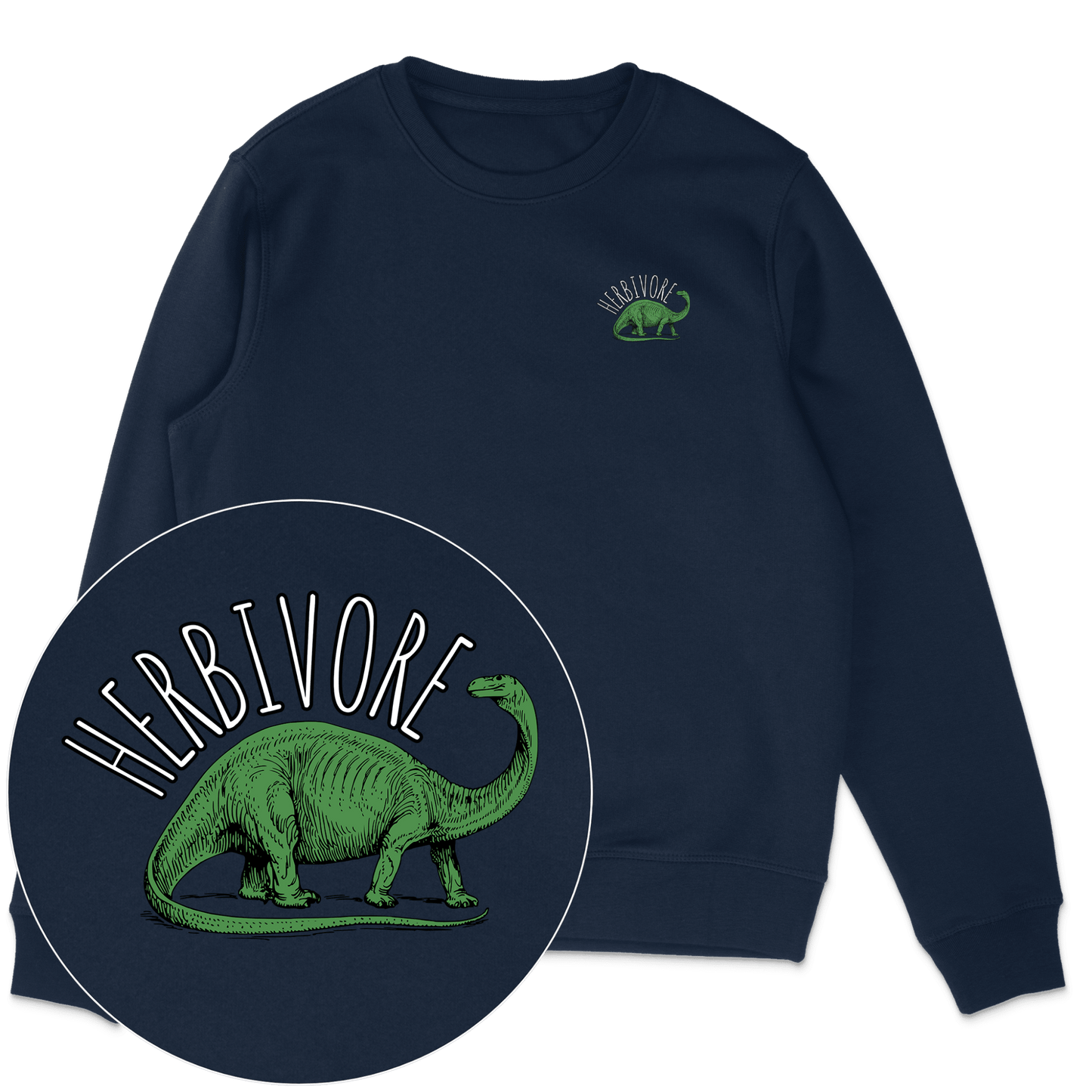 Herbivore Brontosaurus Sweatshirt - Vegan America