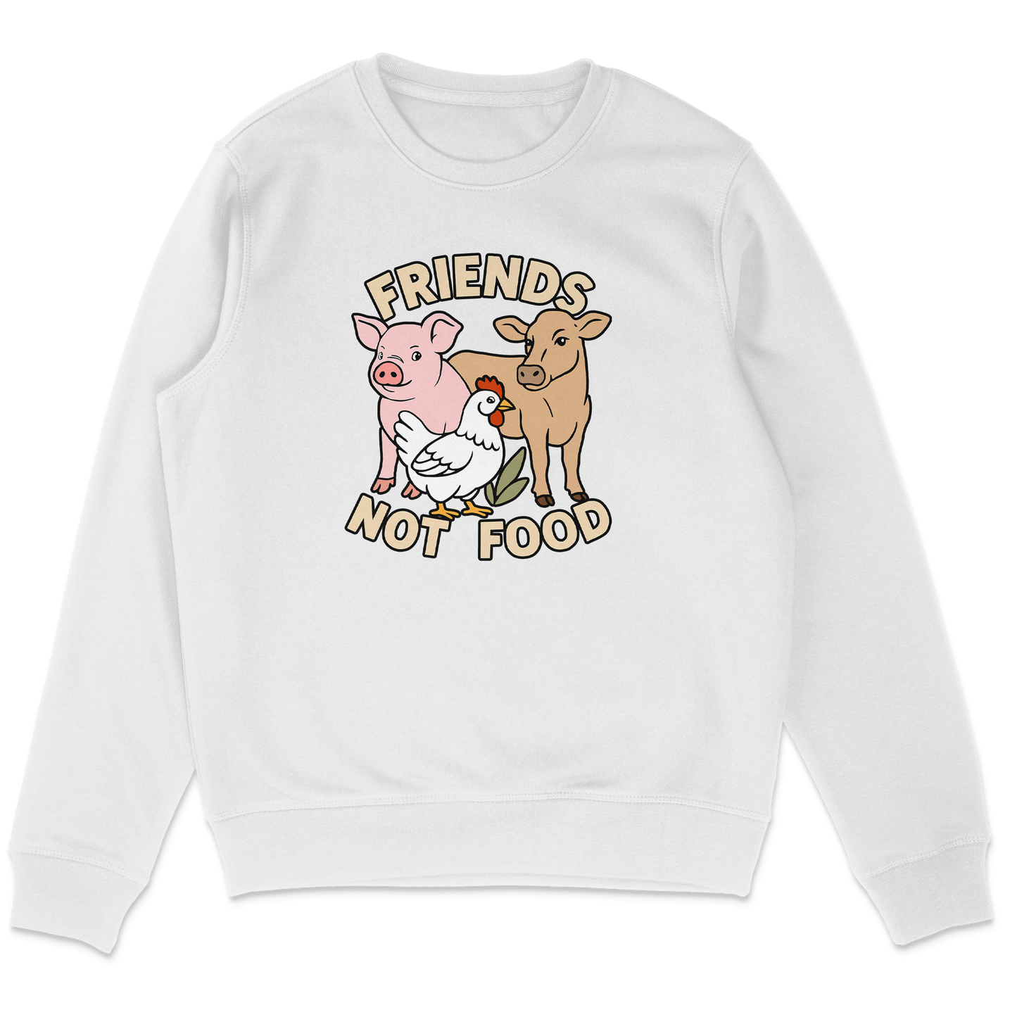 Friends Not Food Earthlings Sweatshirt