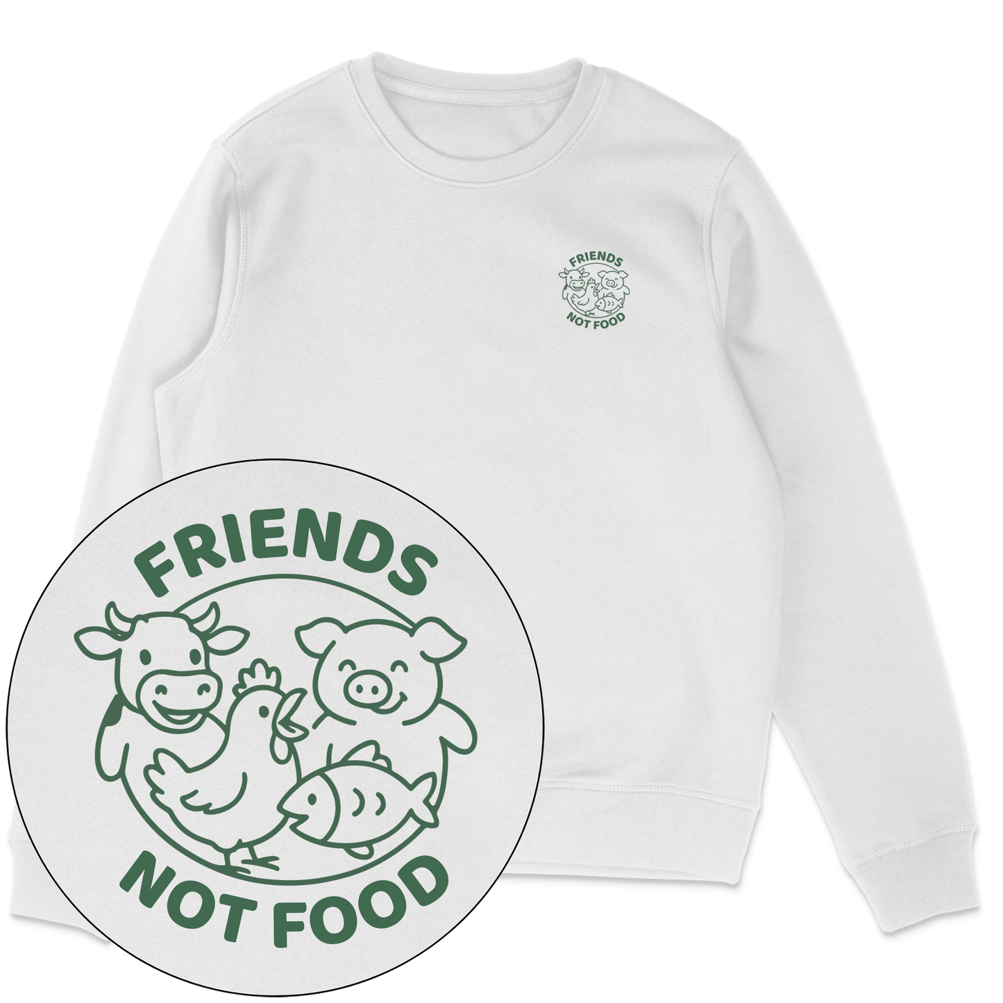 Friends Not Food Sweatshirt
