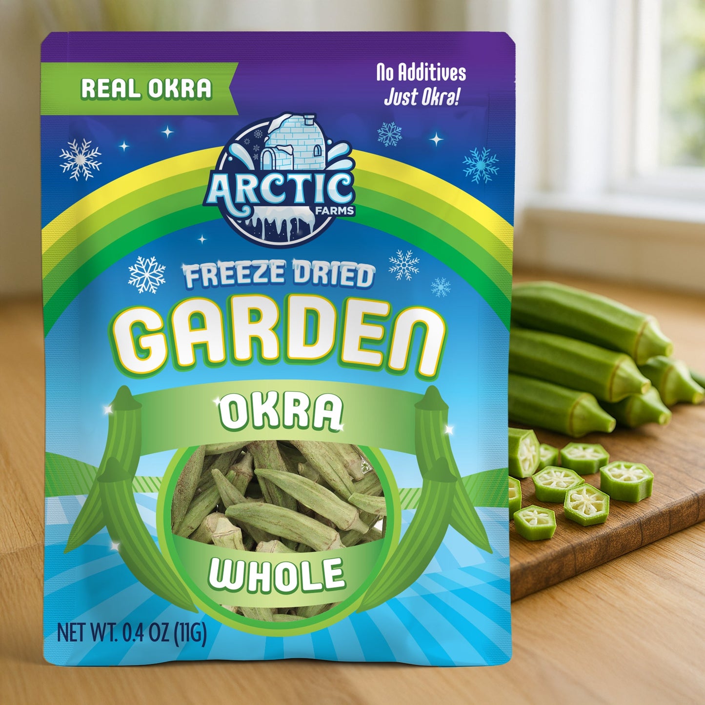 Freeze Dried Whole Okra