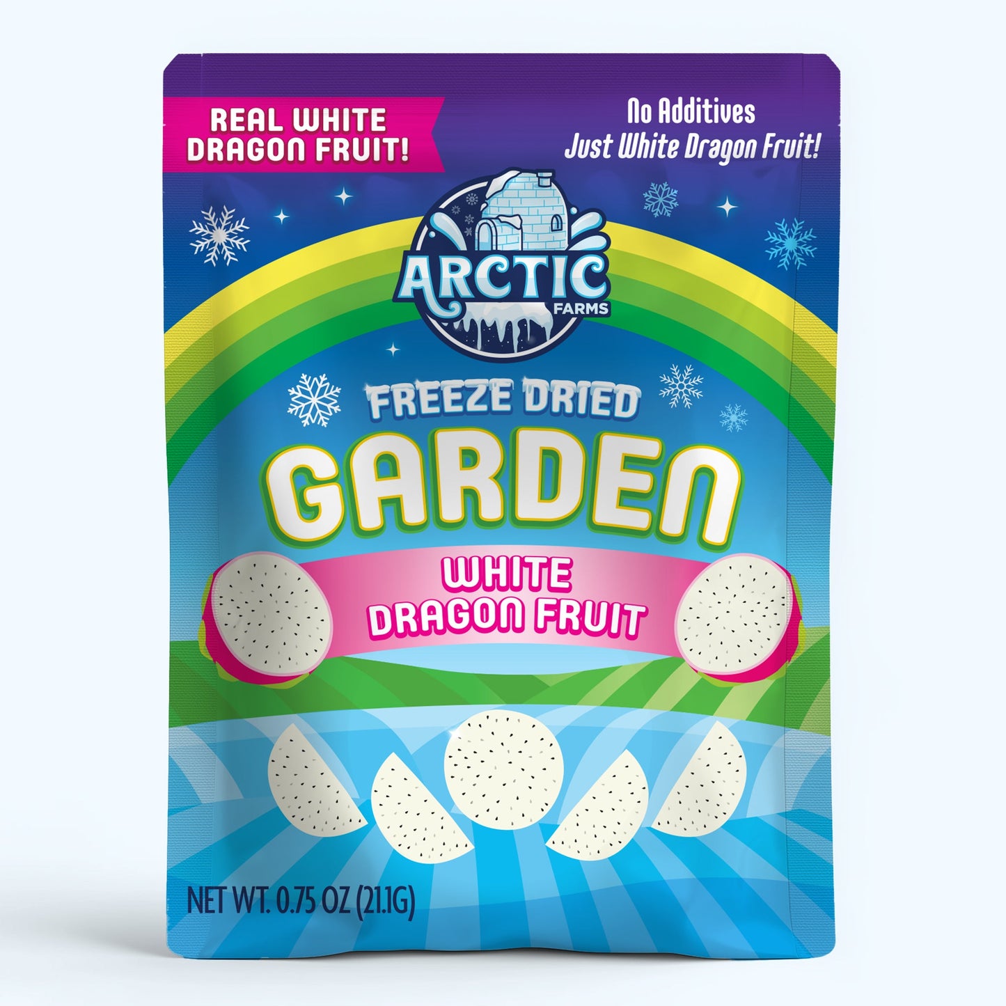 Freeze Dried White Dragon Fruit Slices