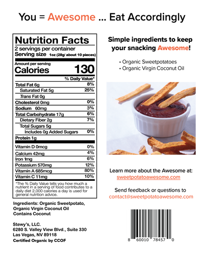 Plain Sweetpotato Fries (No Salt)