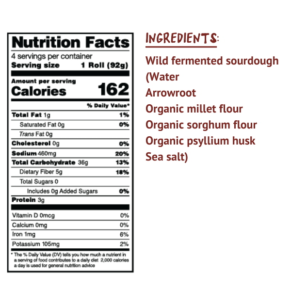 Gluten-Free Sourdough Sandwich Rolls - 12 Count (Gum-Free, Rice-Free) - Vegan America