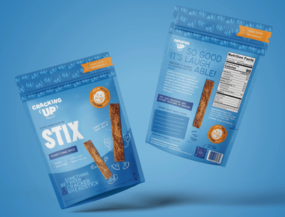 Cracking Up Everything Bagel STIX Snack Sticks (4oz) - Vegan America