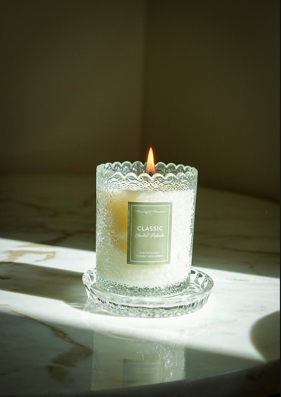 Santal Pistache Natural Candle 8oz Kaia Collection - Vegan America
