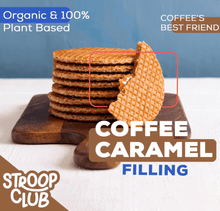 Coffee Caramel Plant Based and Organic Stroopwafels (box of 12x 2 - pack - 24 total) - Vegan America