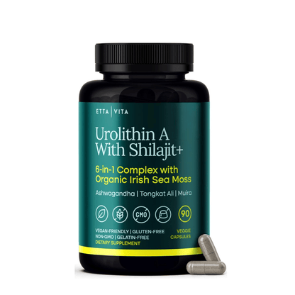 Urolithin - A Complex w Shilajit, Organic Sea Moss, Ashwagandha & Tongkat Ali - Vegan America