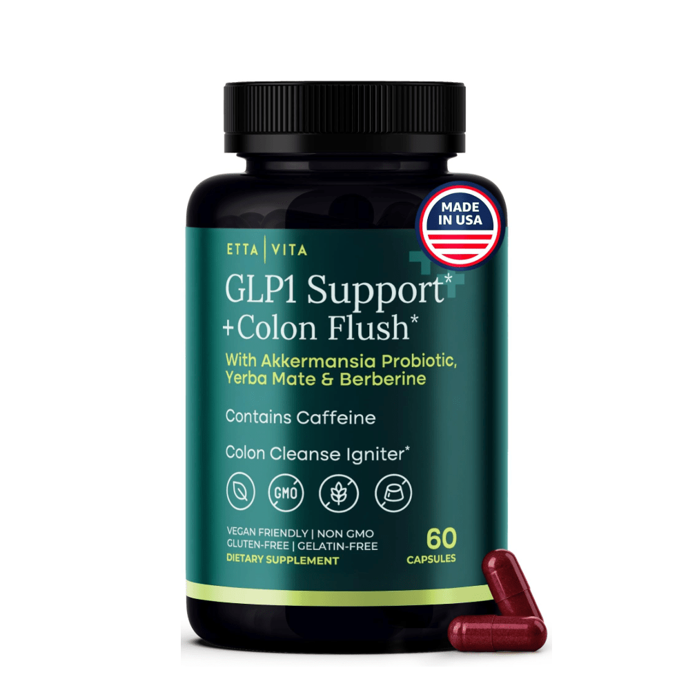 Colon Cleanse + GLP - 1 Support Supplement for Weight Loss & Energy - Vegan America