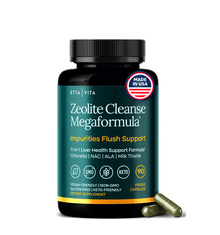 Liver Cleanse Detox & Repair - Zeolite Detox Supplement for Gut Health, Cognition & Natural Energy - Vegan America