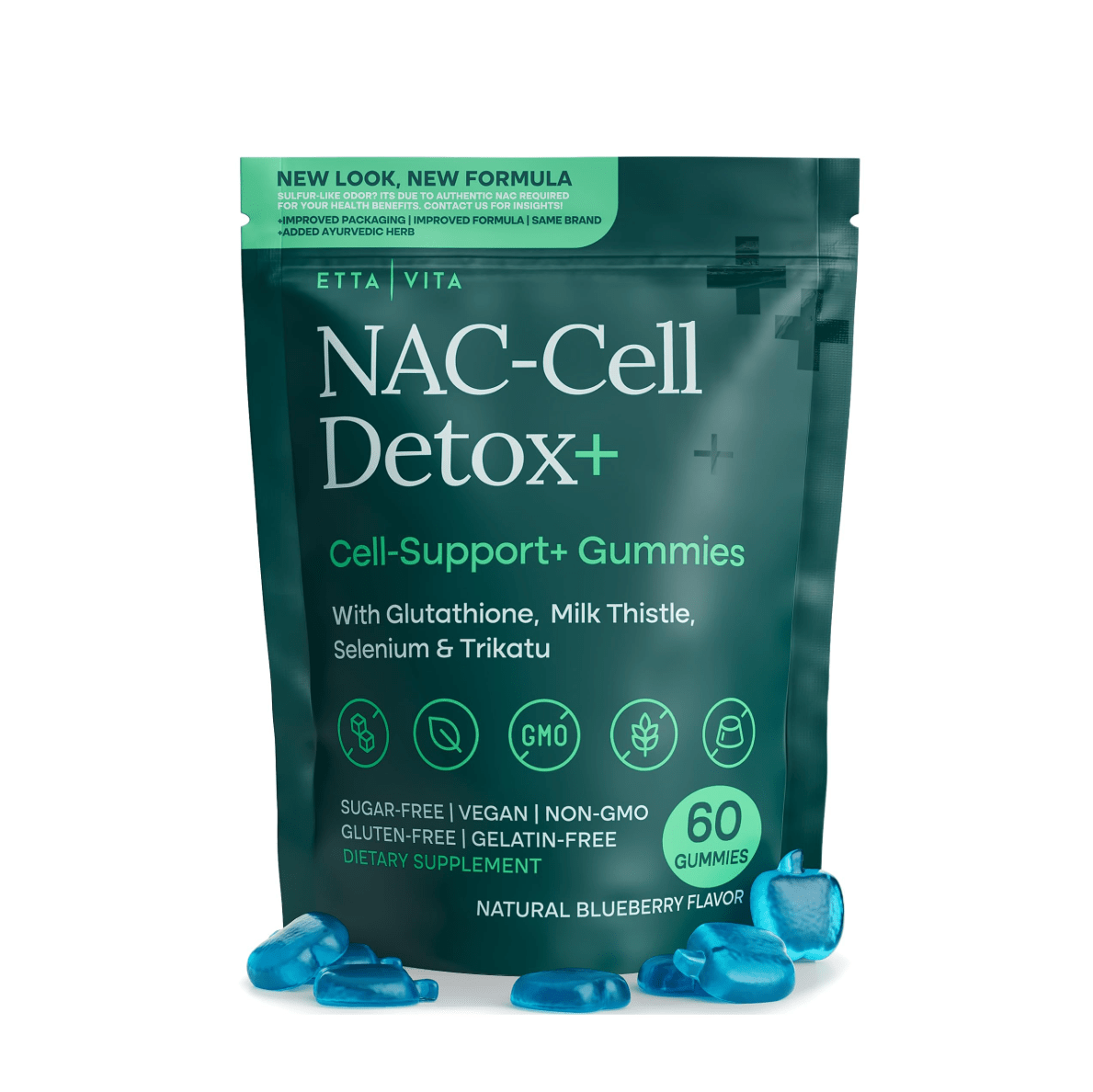 Sugar - Free NAC Gummies, N - Acetyl Cysteine Supplement with Milk Thistle, Glutathione, & Selenium - Vegan America