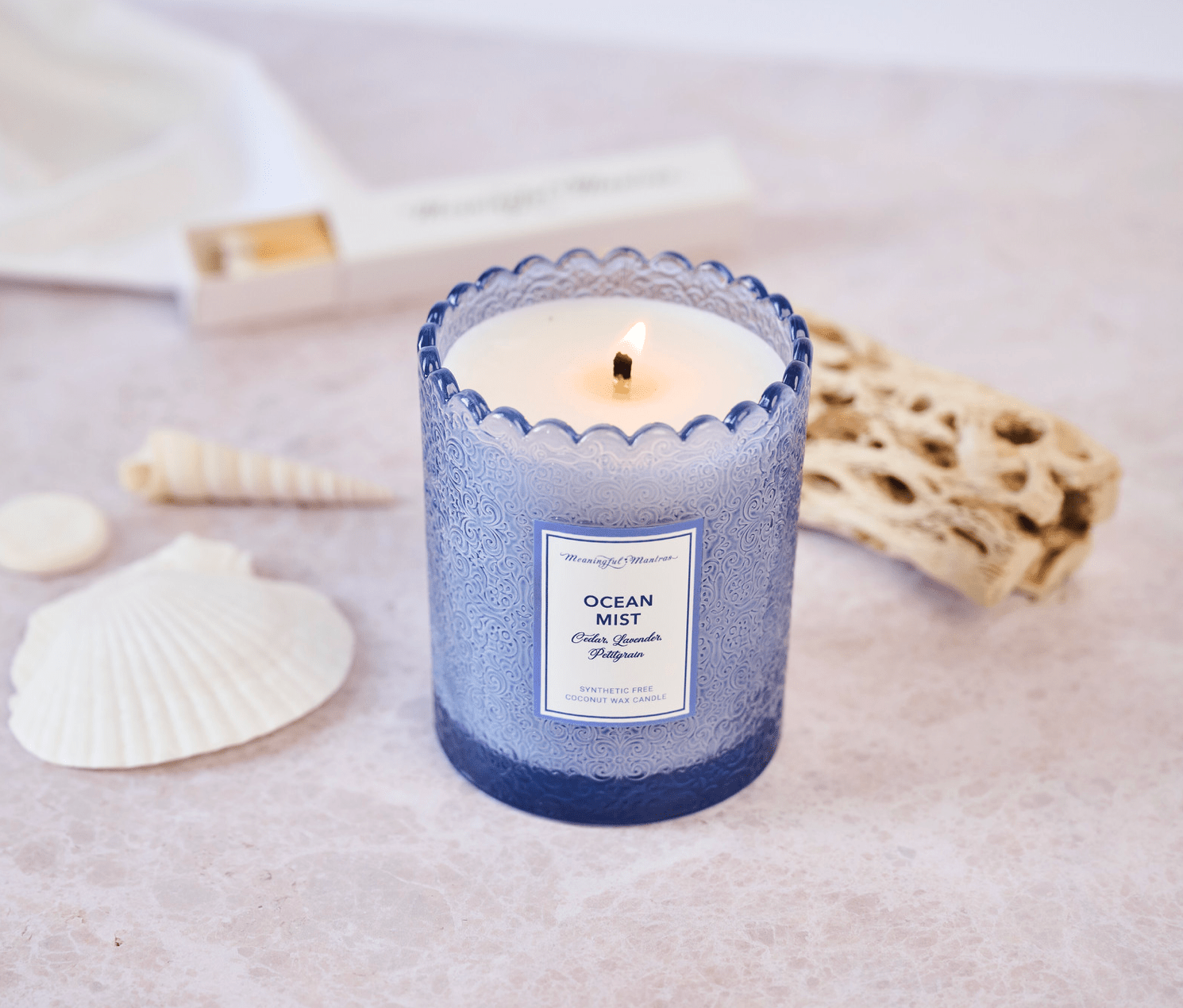 Ocean Mist Natural Candle 8oz Kaia Collection - Vegan America