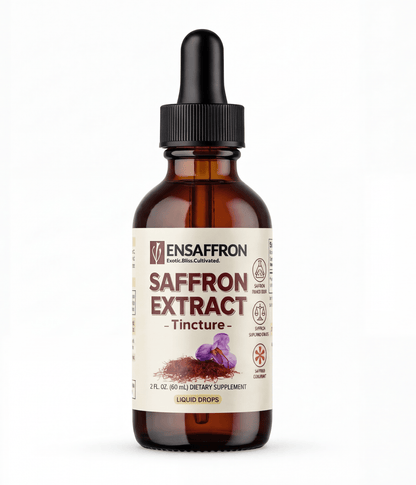 Premium Saffron Extract Tincture (Made With Pure Heray Saffron Threads) - Vegan America