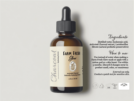 Plant - Based Hyaluronic + Charcoal Probiotic Serum - Vegan America