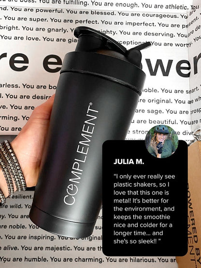 Stainless Steel Insulated Shaker - Vegan America