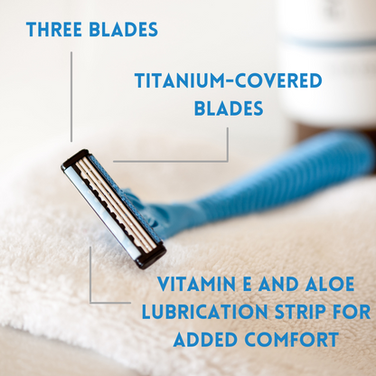Shave 3 Razor System | Handle & 2 Blades