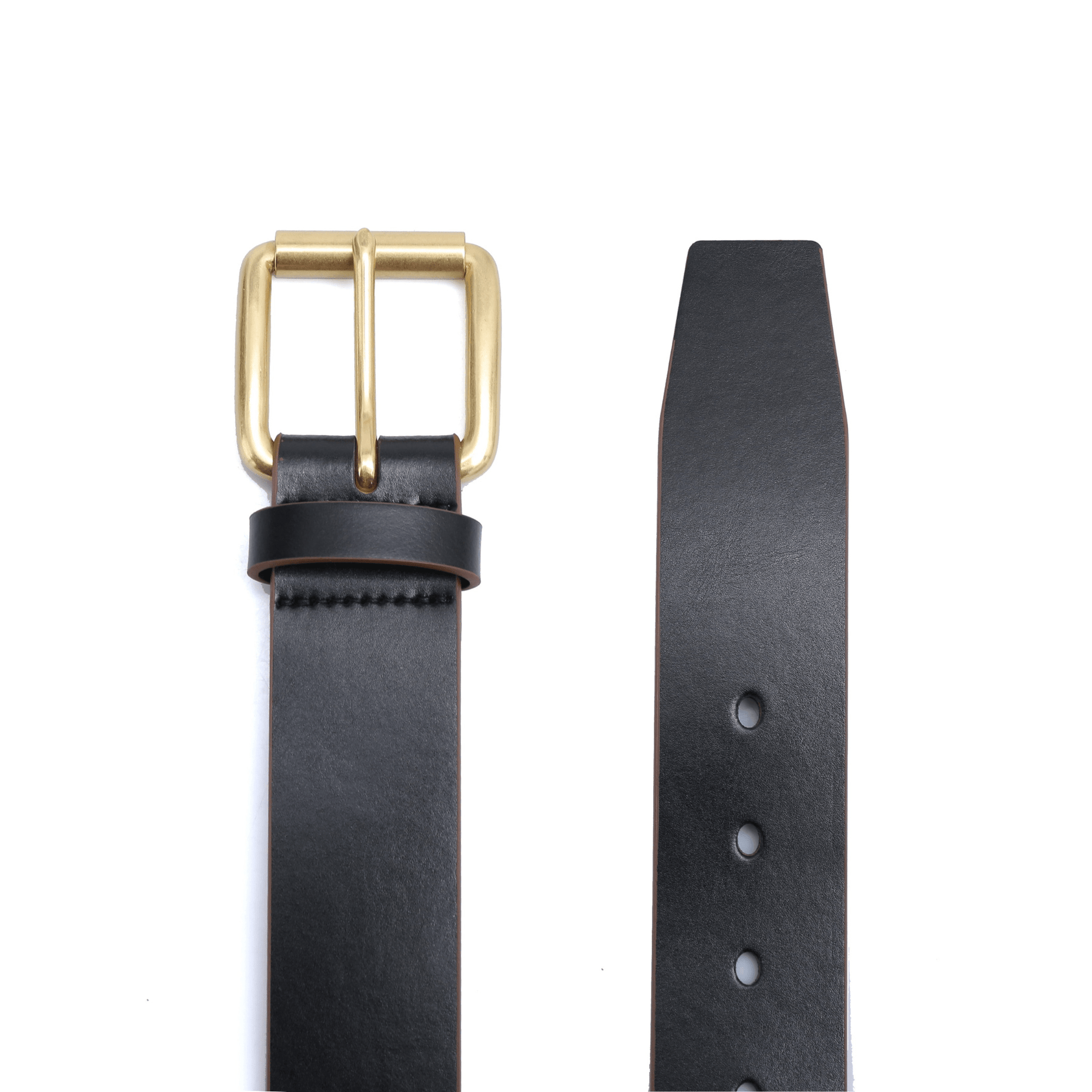 Casual belt w/ Brass Roller buckle (30 - 36) - Vegan America