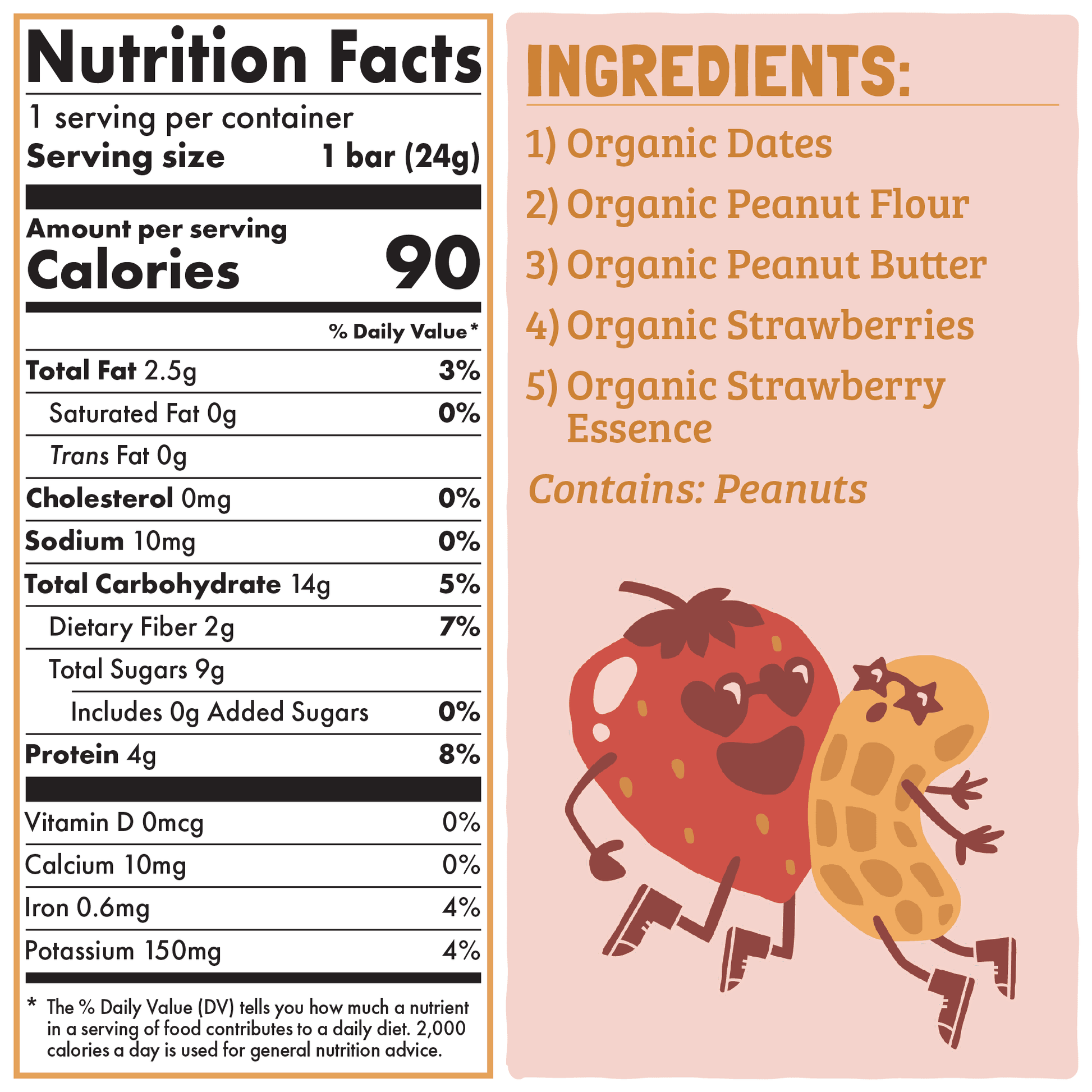 Skout Organic Peanut Butter & Jelly Kids Bar - Vegan America