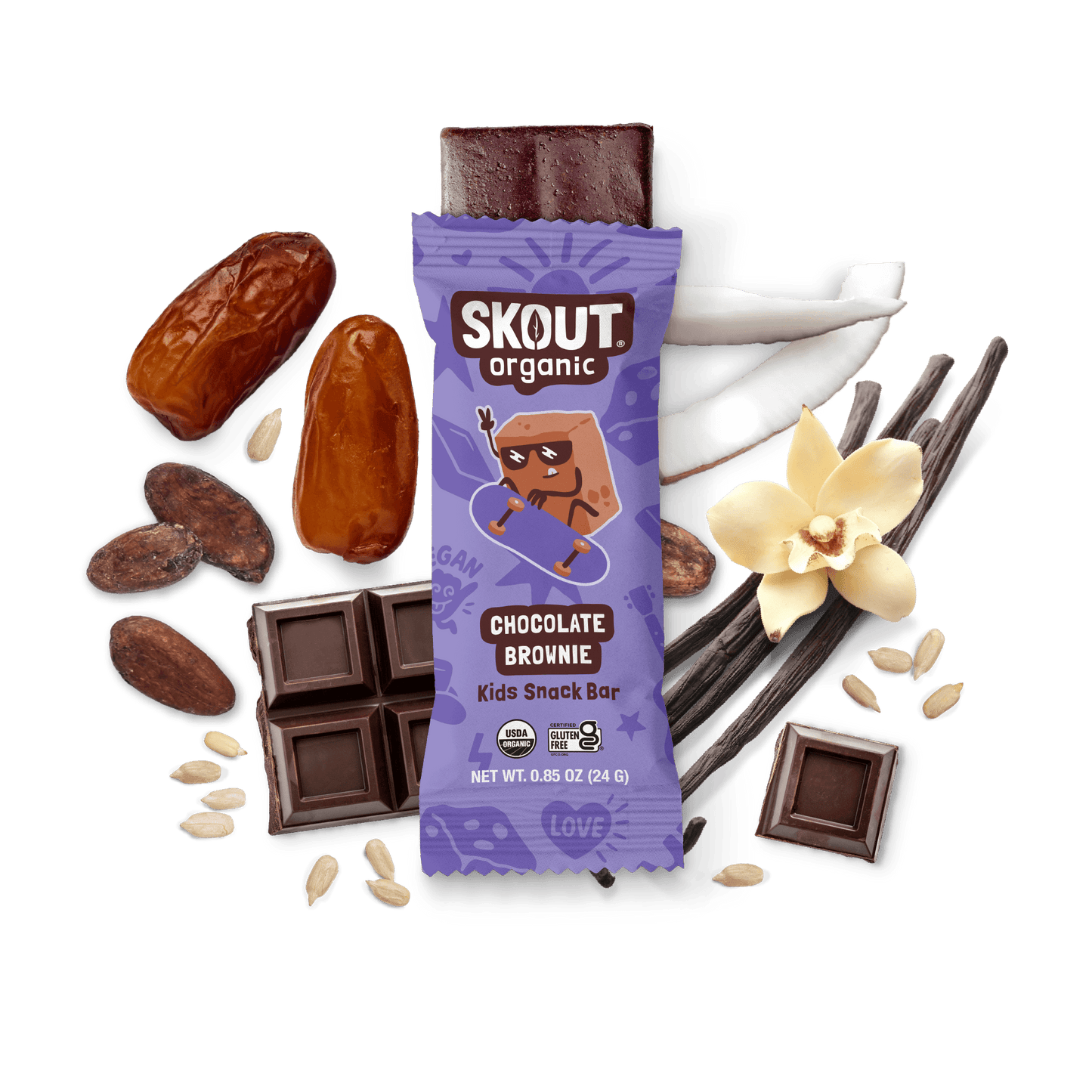 Skout Organic Chocolate Brownie Kids Bar