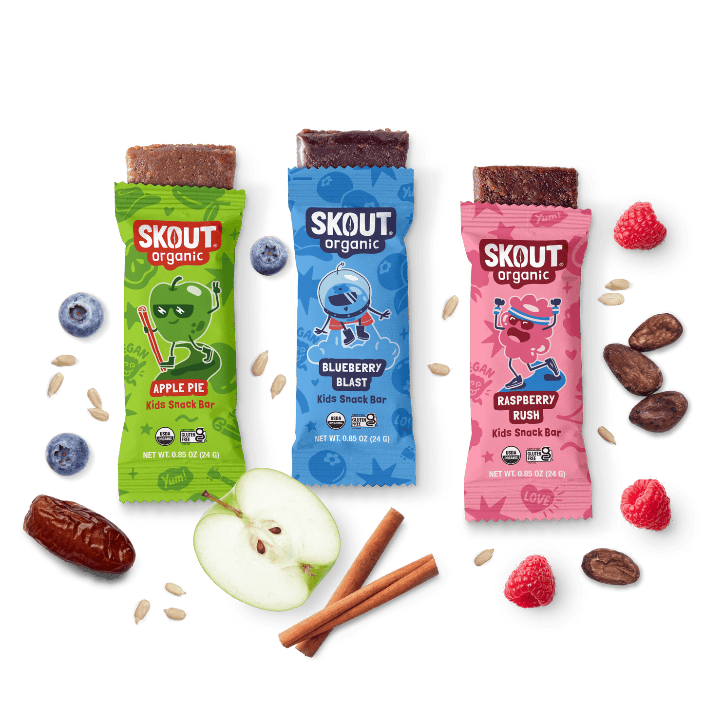 Skout Organic Kids Fruit Bar Variety Pack