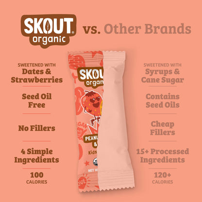 Skout Organic Peanut Butter & Jelly Kids Bar