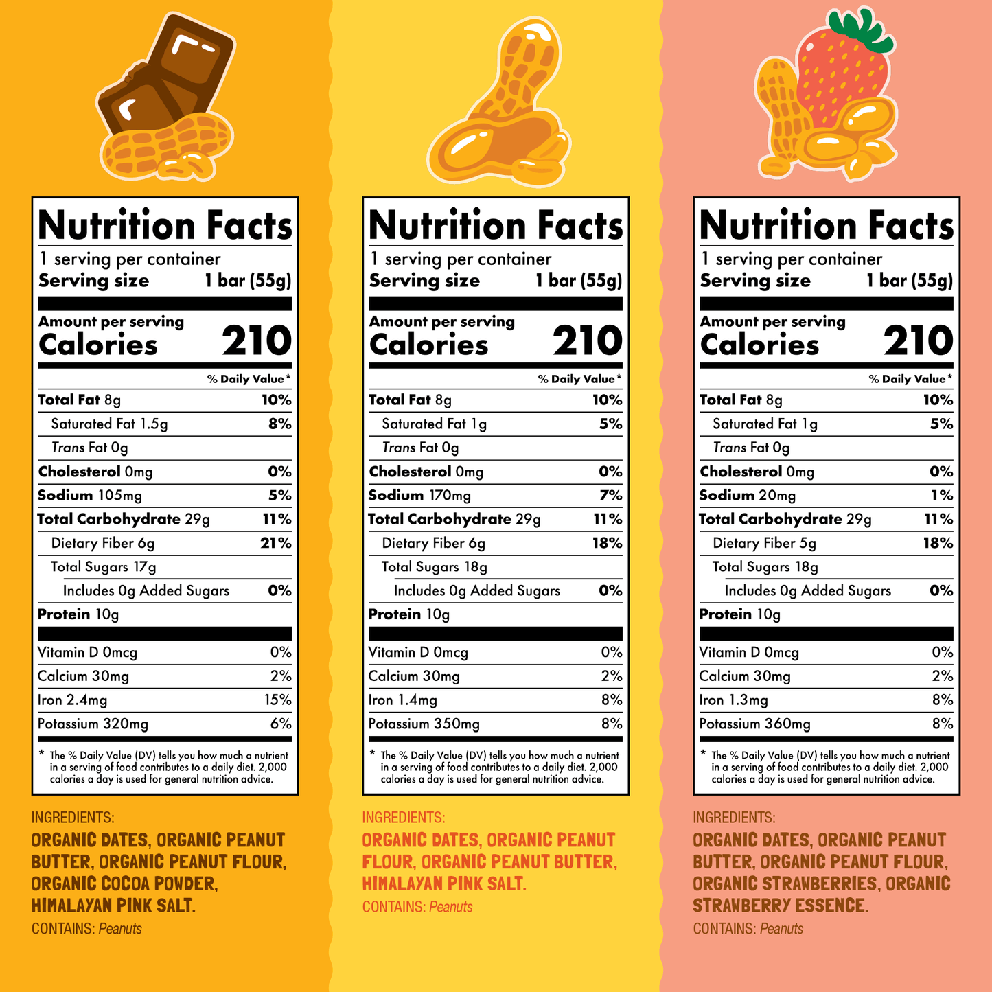 Skout Organic Peanut Butter Protein Bar Bundle - 15 Pack