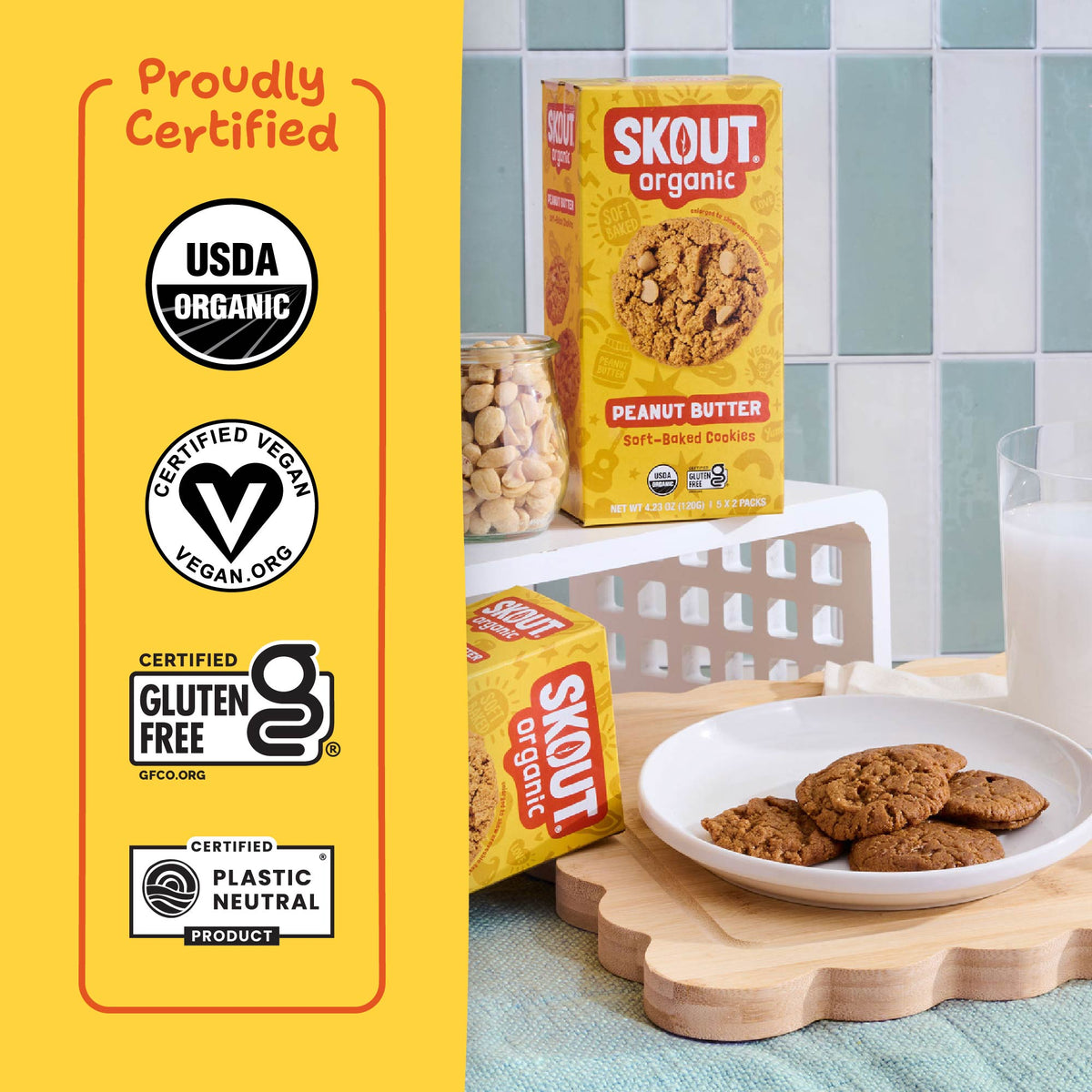 Skout Organic Peanut Butter Soft Baked Cookies