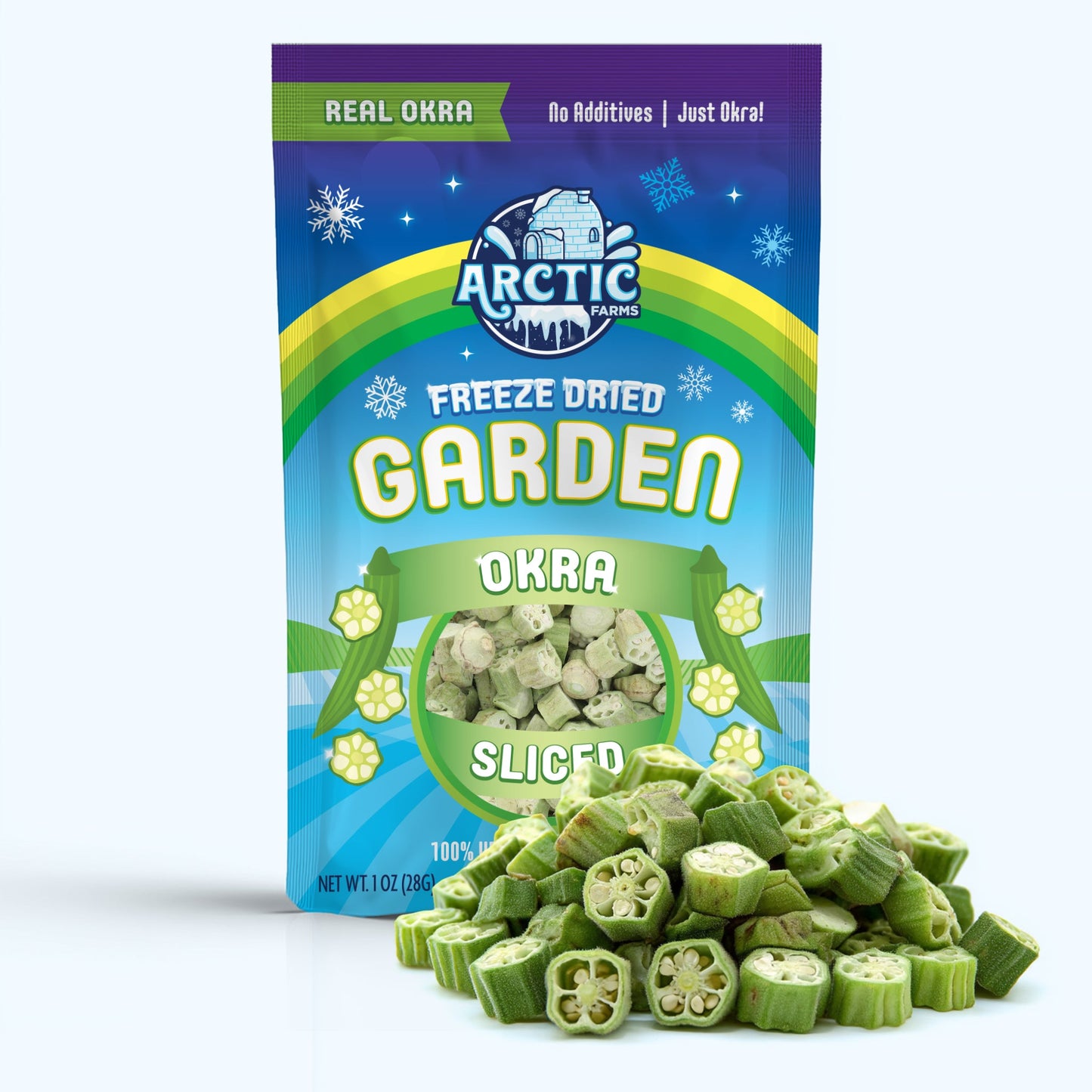 Freeze Dried Sliced Okra