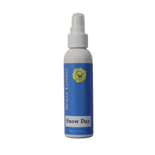 Snow Day Spray Lotion shown in a white bottle with a blue label