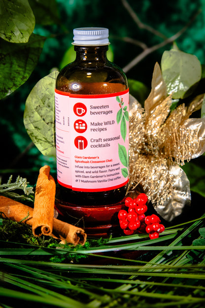 Spicebush Cinnamon Chai • Seasonal Specialty Simple Syrup Handcrafted with Wild Spicebush (Lindera Benzoin)