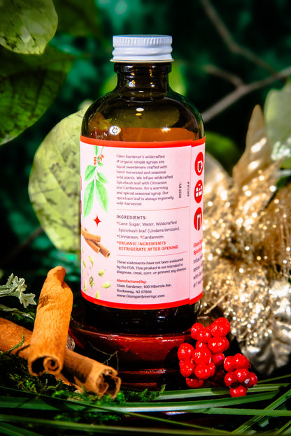 Spicebush Cinnamon Chai • Seasonal Specialty Simple Syrup Handcrafted with Wild Spicebush (Lindera Benzoin)