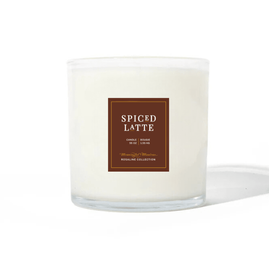 Spiced Latte Natural Candle 55oz Rosaline Collection - Vegan America