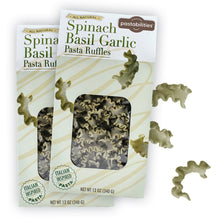 Spinach Basil Garlic Pasta Ruffles