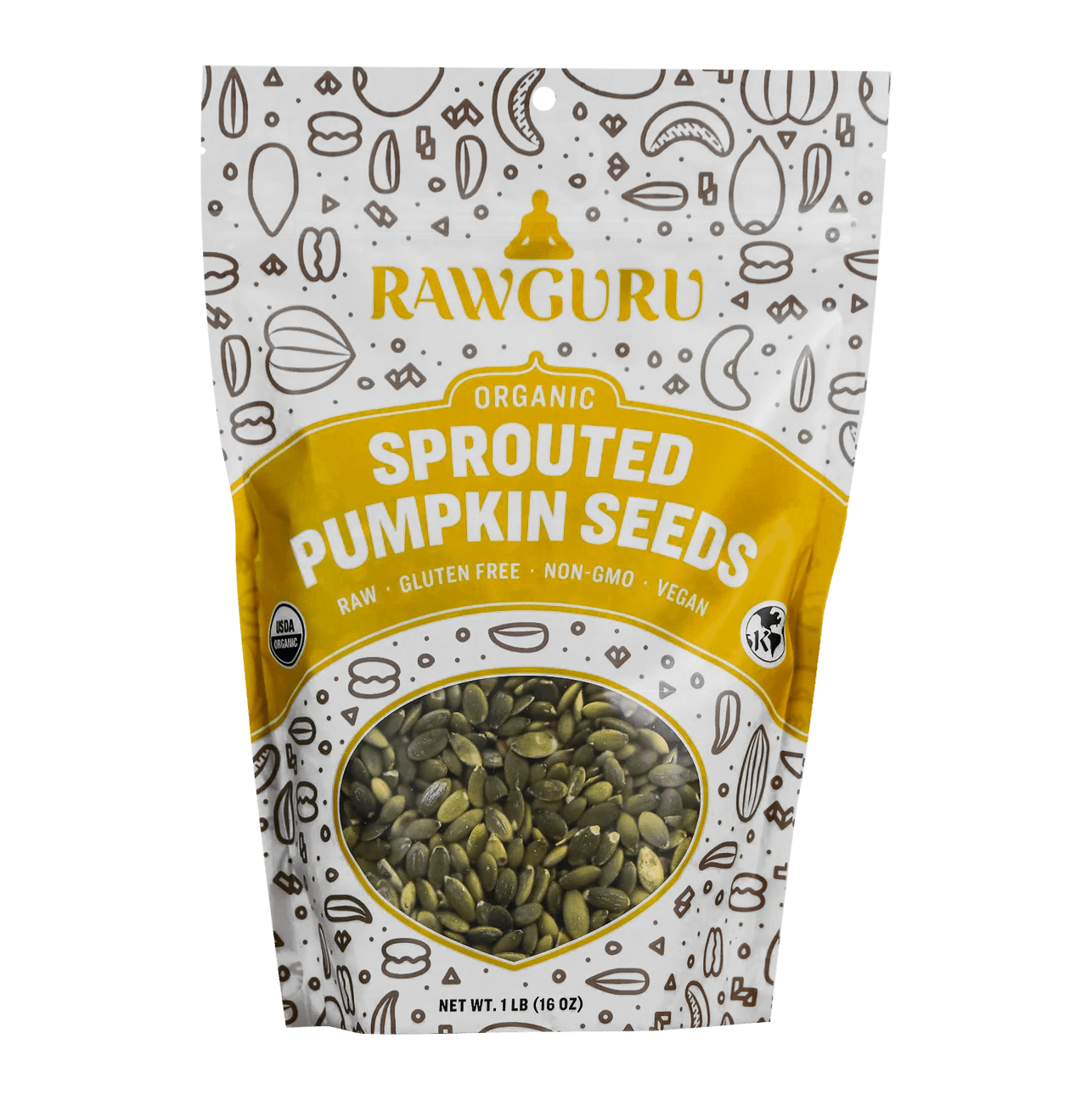 Organic Sprouted Pumpkin Seeds - 16 oz - Vegan America