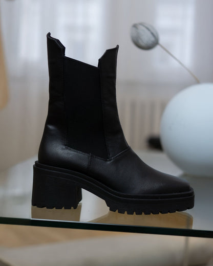 Squared chelsea boots - Vegan America