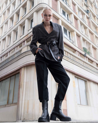 Squared chelsea boots - Vegan America