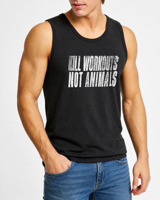 Kill Workouts Not Animals Men's Tank Top - Vegan America