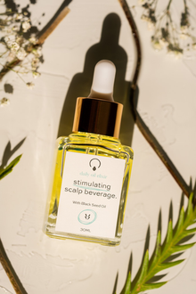 Stimulating Scalp Beverage - Medium Porosity with Black Seed Oil - Hair Growth Oil