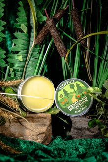 VEGAN WANDERING WOODSMAN • Beard Balm • Rose & Honeysuckle • Shaping wax & facial hair conditioner • Herb Infused with Stinging nettle