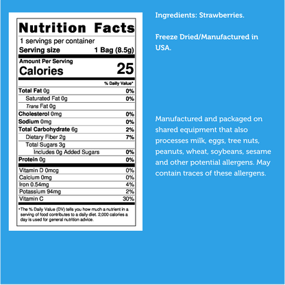 Freeze Dried Strawberry Wholes & Halves