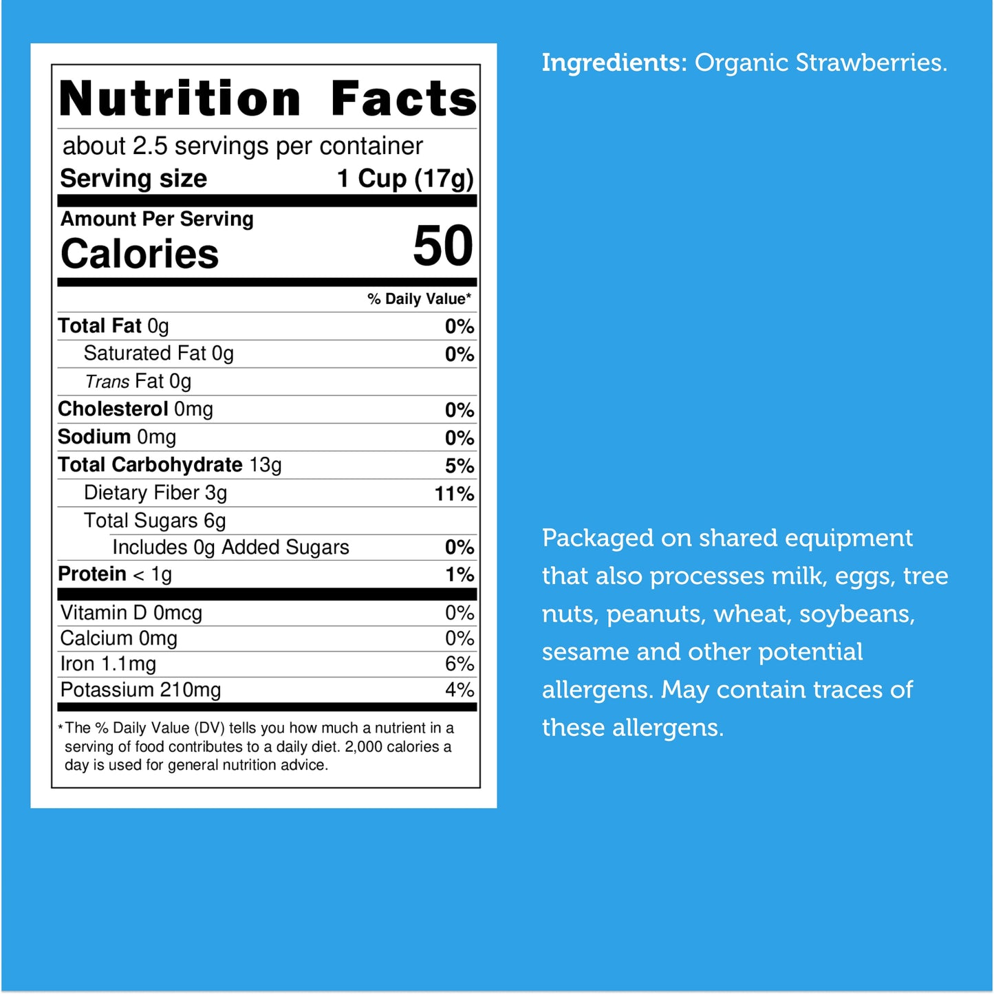 Freeze Dried Organic Strawberry Slices