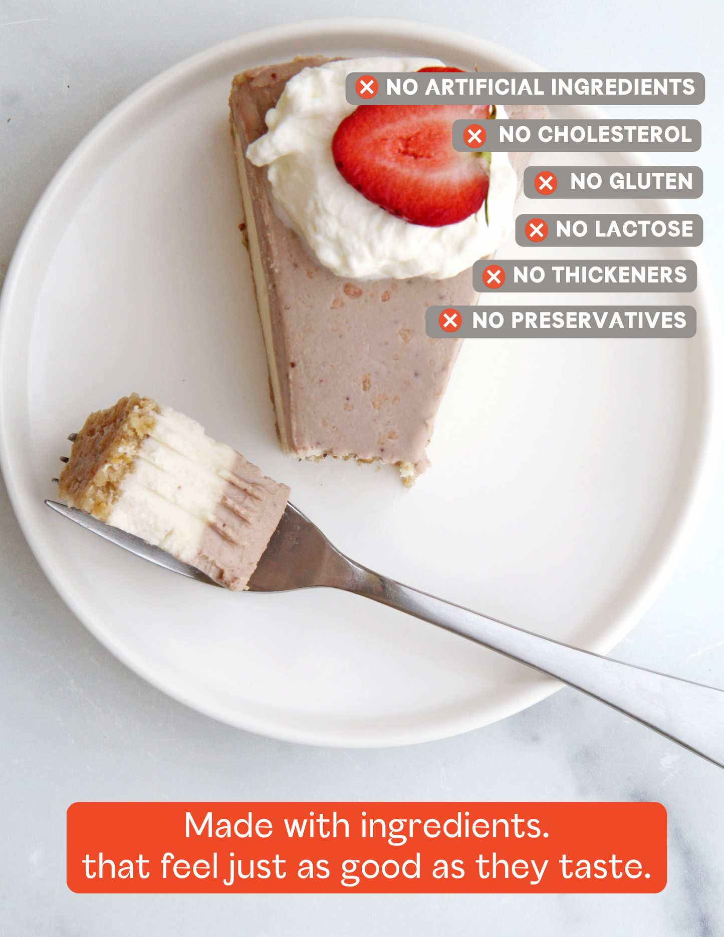 Strawberry Shortcake Cheesecake Slice