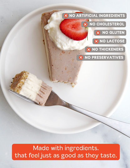 Strawberry Shortcake Cheesecake Slice