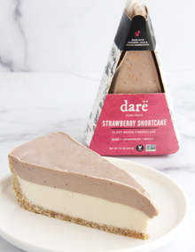 Strawberry Shortcake Cheesecake Slice
