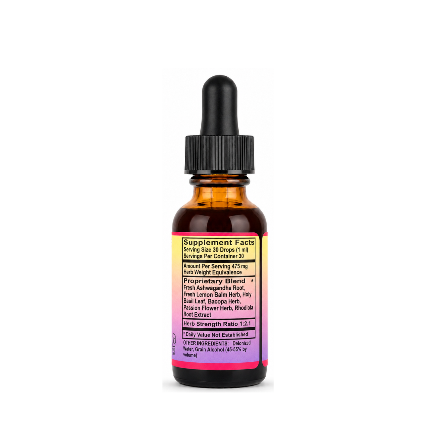 Stress Ease Tincture | Adaptogenic Calm | 1 oz