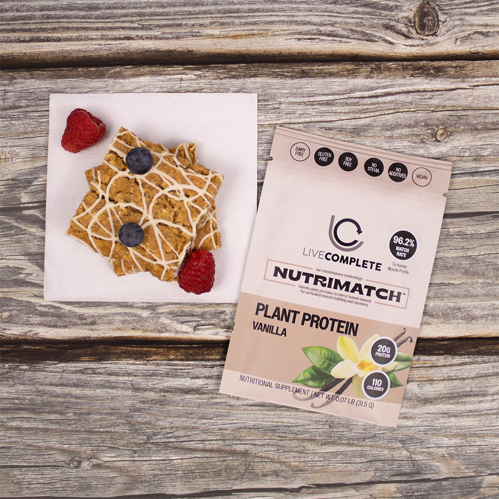 LiveComplete NutriMatch™ Plant Protein | Trial Pack | 3 Single Servings | Clean Plant Protein Powder with 96% Match Rate