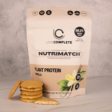 LiveComplete NutriMatch™ Plant Protein | Vanilla | 10 Servings | 20g Clean Plant Protein Powder with 96% Match Rate