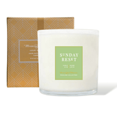 Sunday Reset Fresh Linen Natural Candle 55oz Rosaline Collection - Vegan America