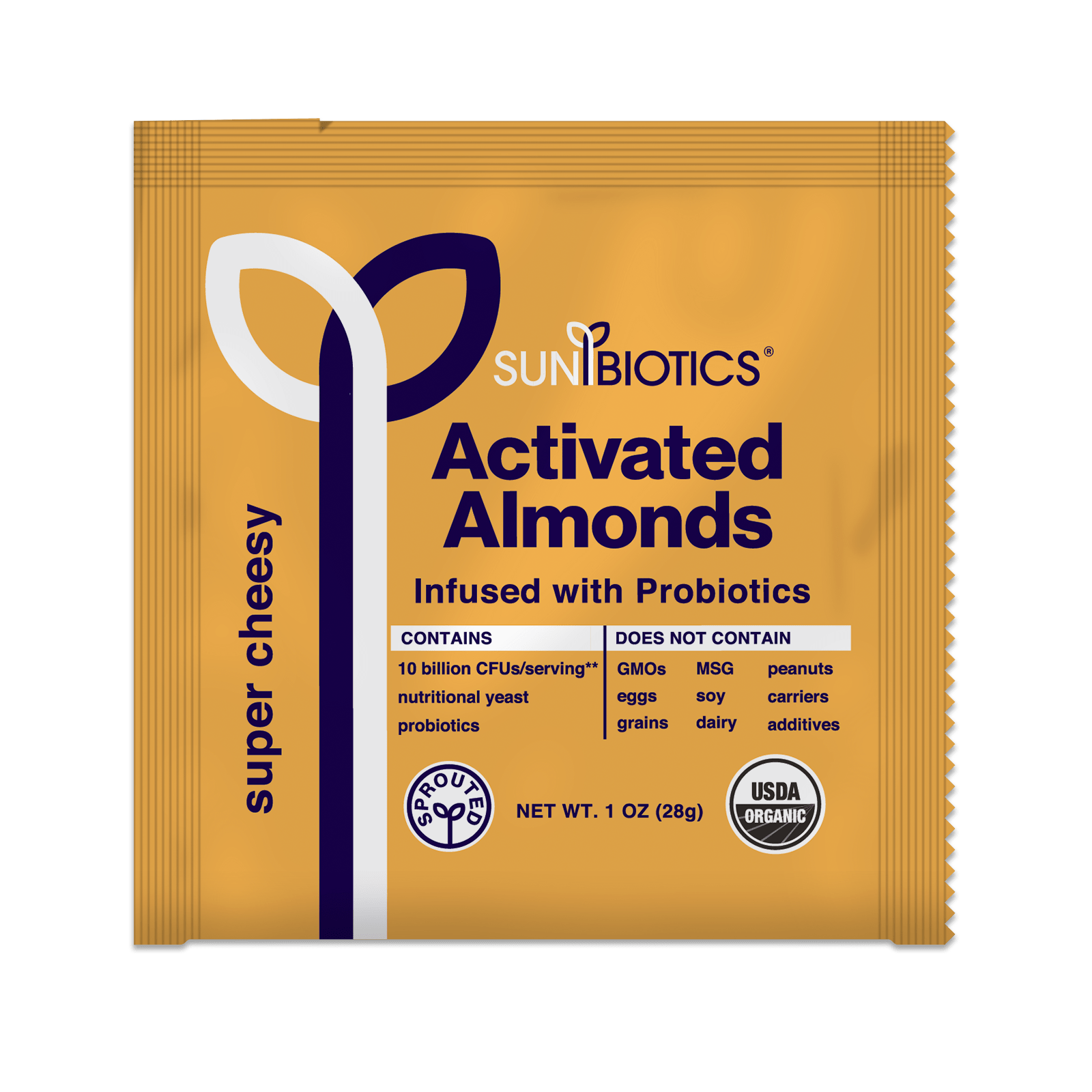 Activated Almonds - Infused with Probiotic - Super Cheesy - Vegan America