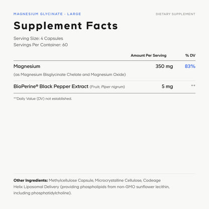 Liposomal Magnesium Glycinate Capsules Large